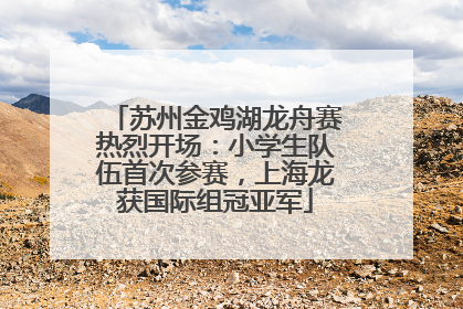 苏州金鸡湖龙舟赛热烈开场：小学生队伍首次参赛，上海龙获国际组冠亚军