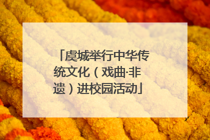 虞城举行中华传统文化（戏曲·非遗）进校园活动
