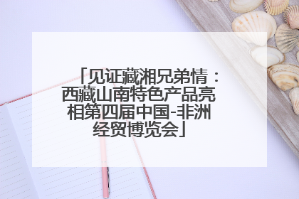 见证藏湘兄弟情：西藏山南特色产品亮相第四届中国-非洲经贸博览会