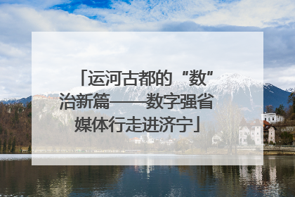 运河古都的“数”治新篇——数字强省媒体行走进济宁