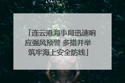 连云港海事局迅速响应强风预警 多措并举筑牢海上安全防线