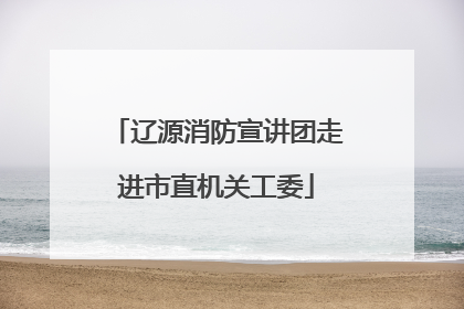 辽源消防宣讲团走进市直机关工委