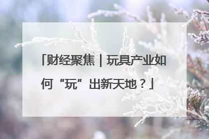 财经聚焦｜玩具产业如何“玩”出新天地？