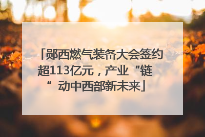 郧西燃气装备大会签约超113亿元，产业“链”动中西部新未来