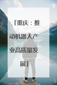 重庆：推动机器人产业高质量发展