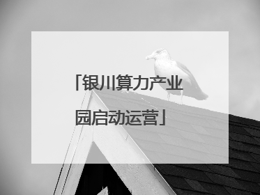 银川算力产业园启动运营