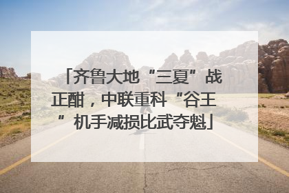 齐鲁大地“三夏”战正酣，中联重科“谷王”机手减损比武夺魁
