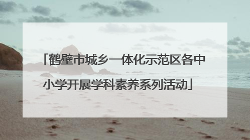 鹤壁市城乡一体化示范区各中小学开展学科素养系列活动