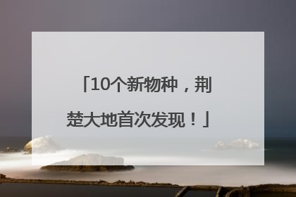 10个新物种，荆楚大地首次发现！