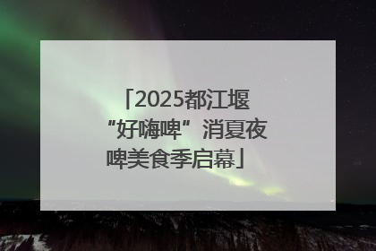2025都江堰“好嗨啤”消夏夜啤美食季启幕