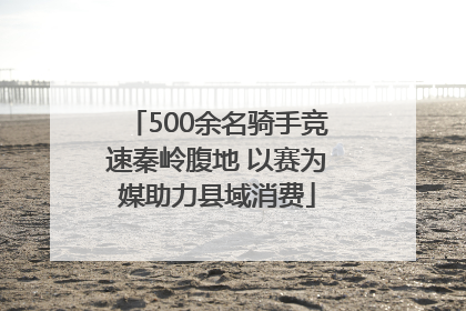 500余名骑手竞速秦岭腹地 以赛为媒助力县域消费