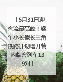 5月31日迎客流最高峰！端午小长假长三角铁路计划增开管内临客列车139对