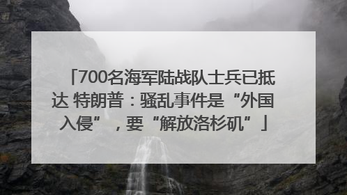 700名海军陆战队士兵已抵达 特朗普：骚乱事件是“外国入侵”，要“解放洛杉矶”